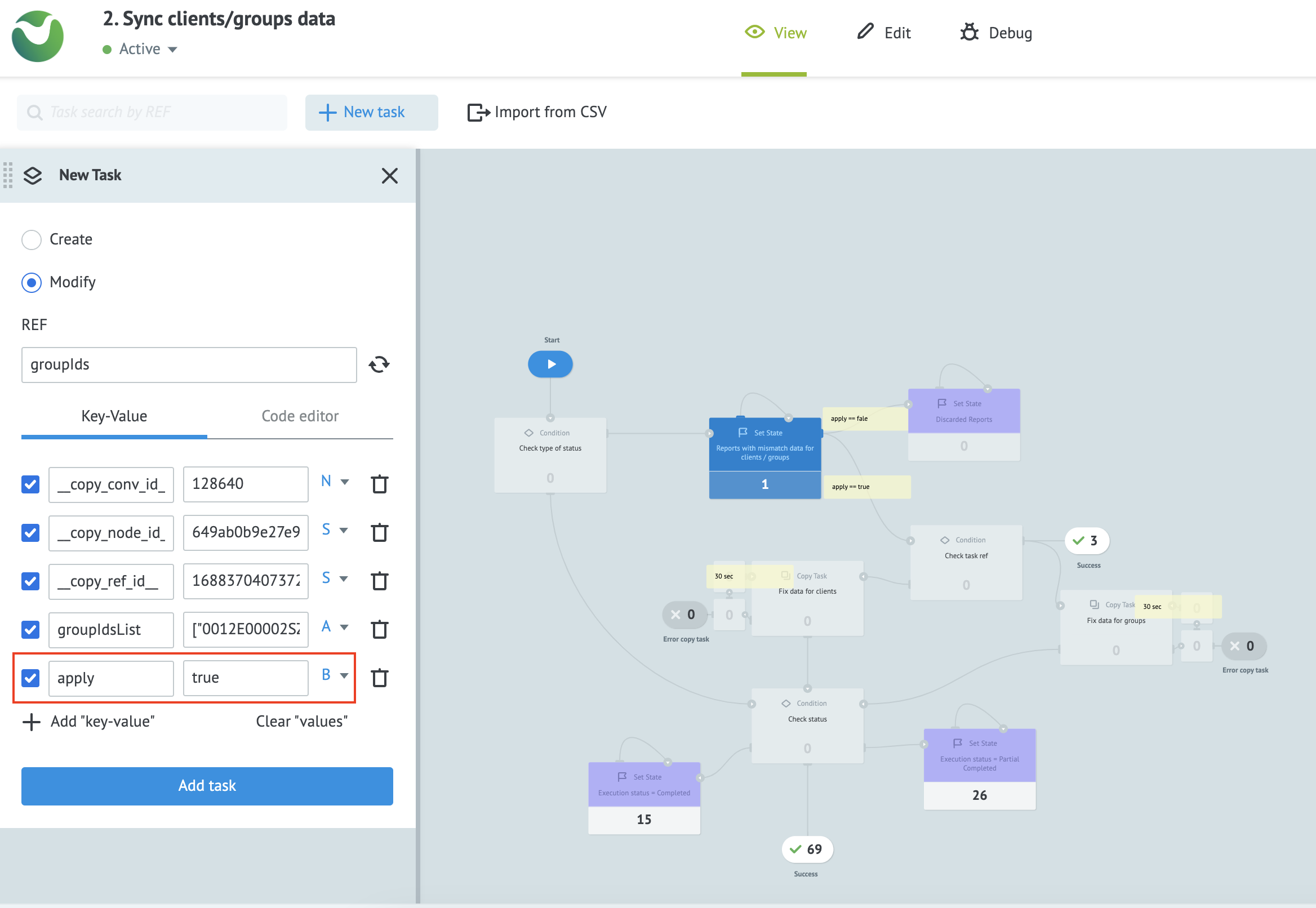 How to add the boolean flag