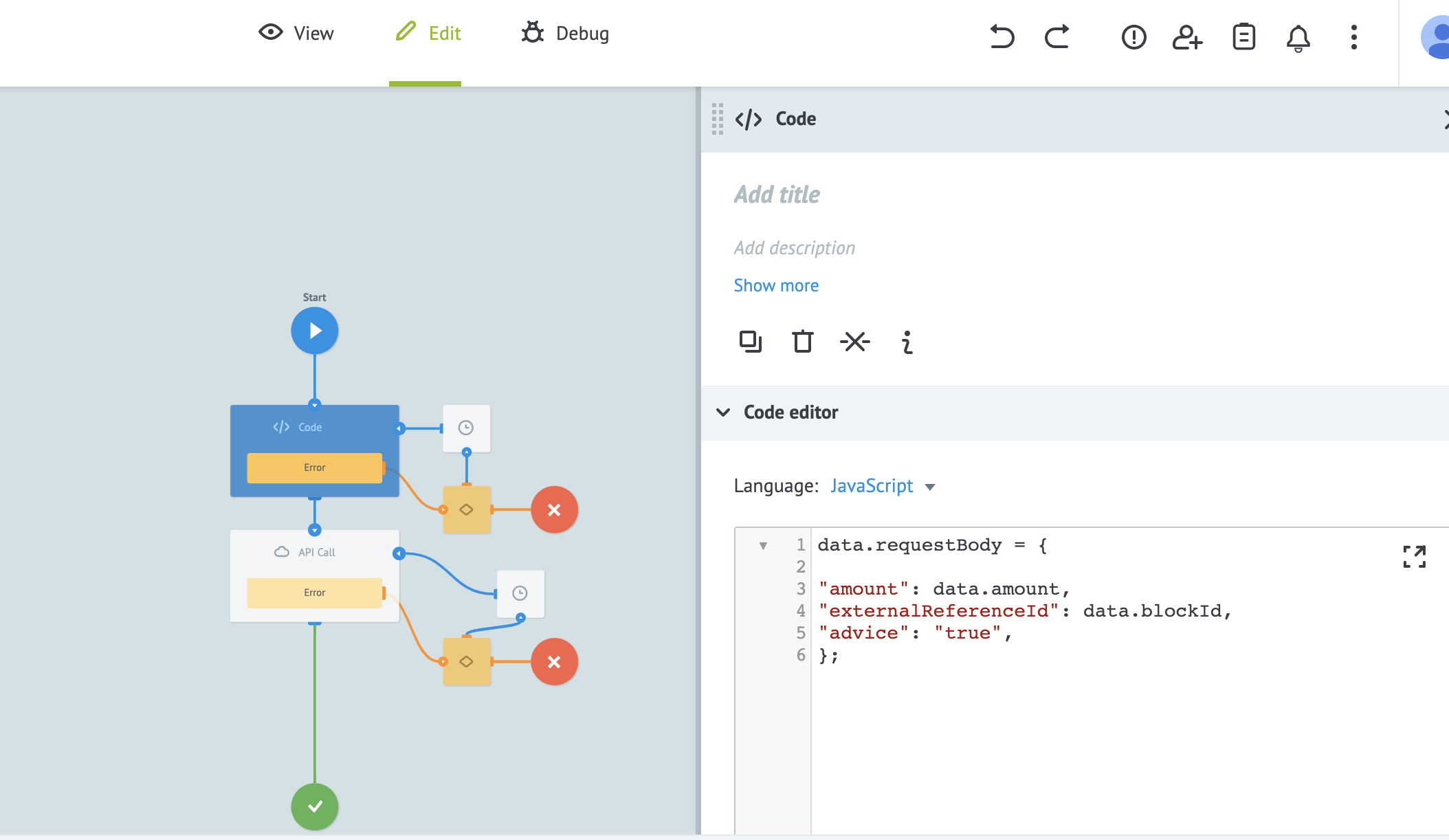Additional login outside the API Call node